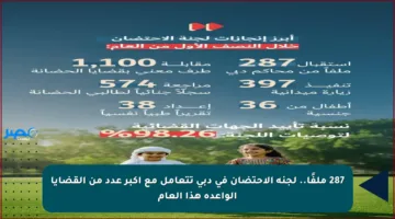 287 ملفًا.. لجنة الاحتضان في دبي تتعامل مع أكبر عدد من القضايا الواعدة هذا العام